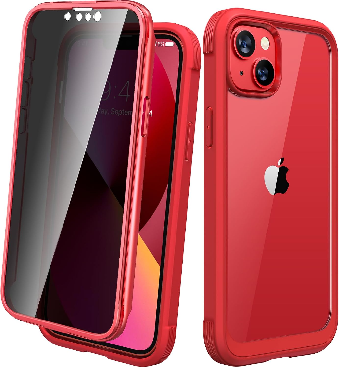 Diaclara Designed for iPhone 12 Mini Case, Full Body Rugged with Built-in Touch Sensitive Anti-Scratch Screen Protector