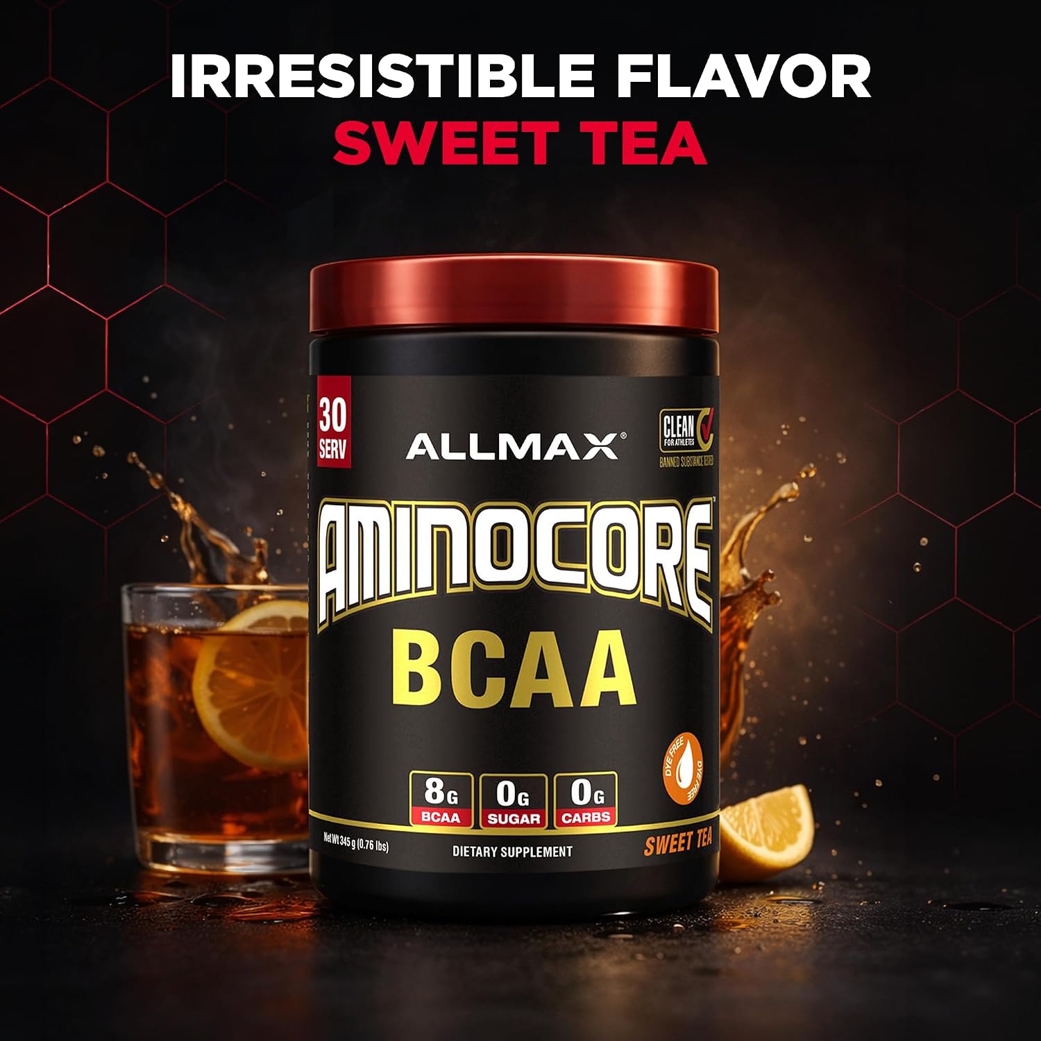 ALLMAX AMINOCORE BCAA Powder, Watermelon, 90 Servings, 1035 g