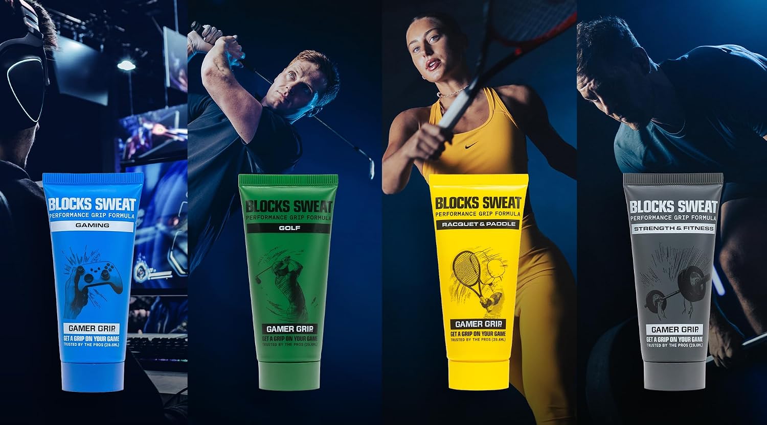 Gamer Grip Gaming Cream for Sweaty Hands | Chalk-Free Liquid Formula, Improve Performance, Control & Precision, Made in USA
