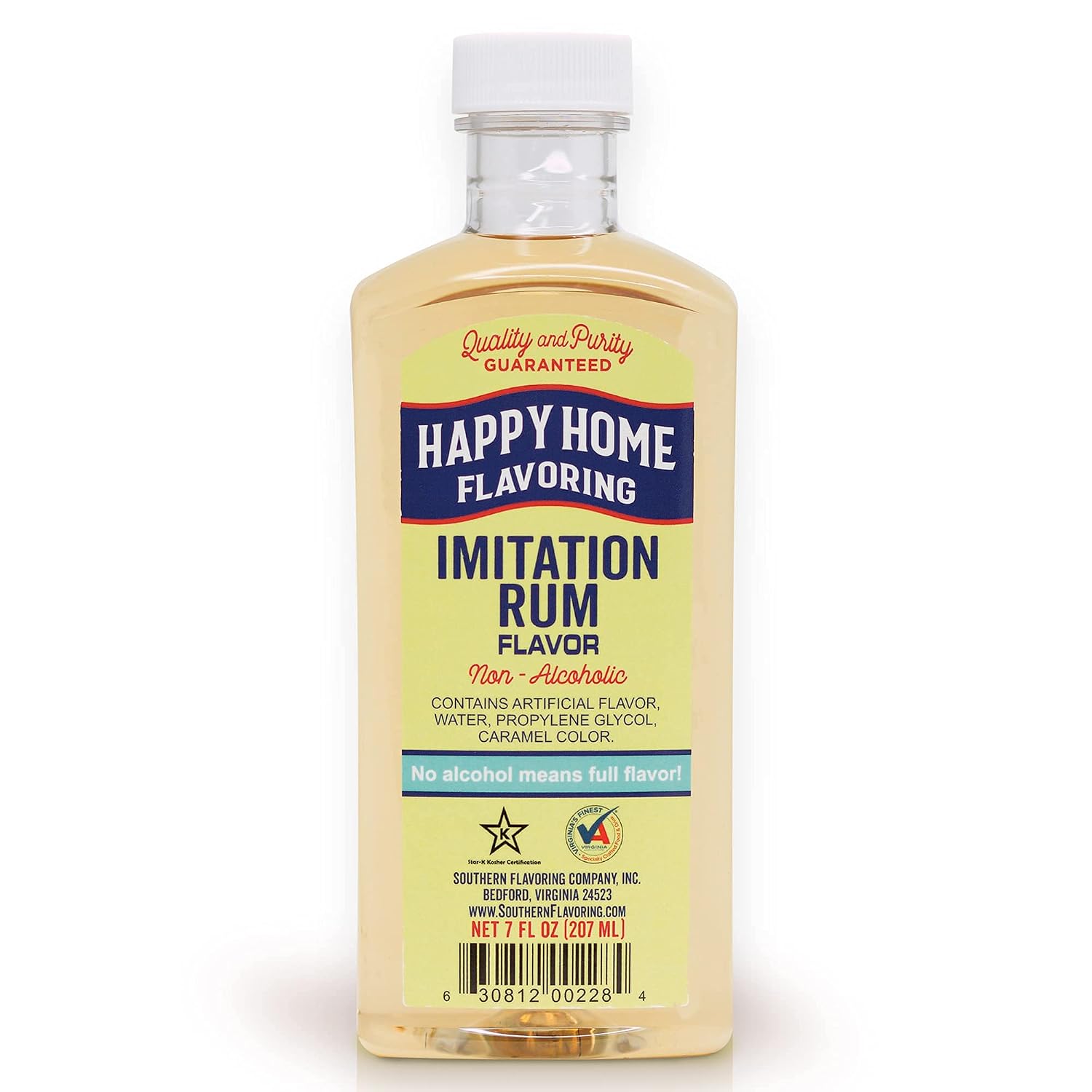 Happy Home Imitation Clear Butter Flavoring, Non-Alcoholic, Certified Kosher, 7 oz.
