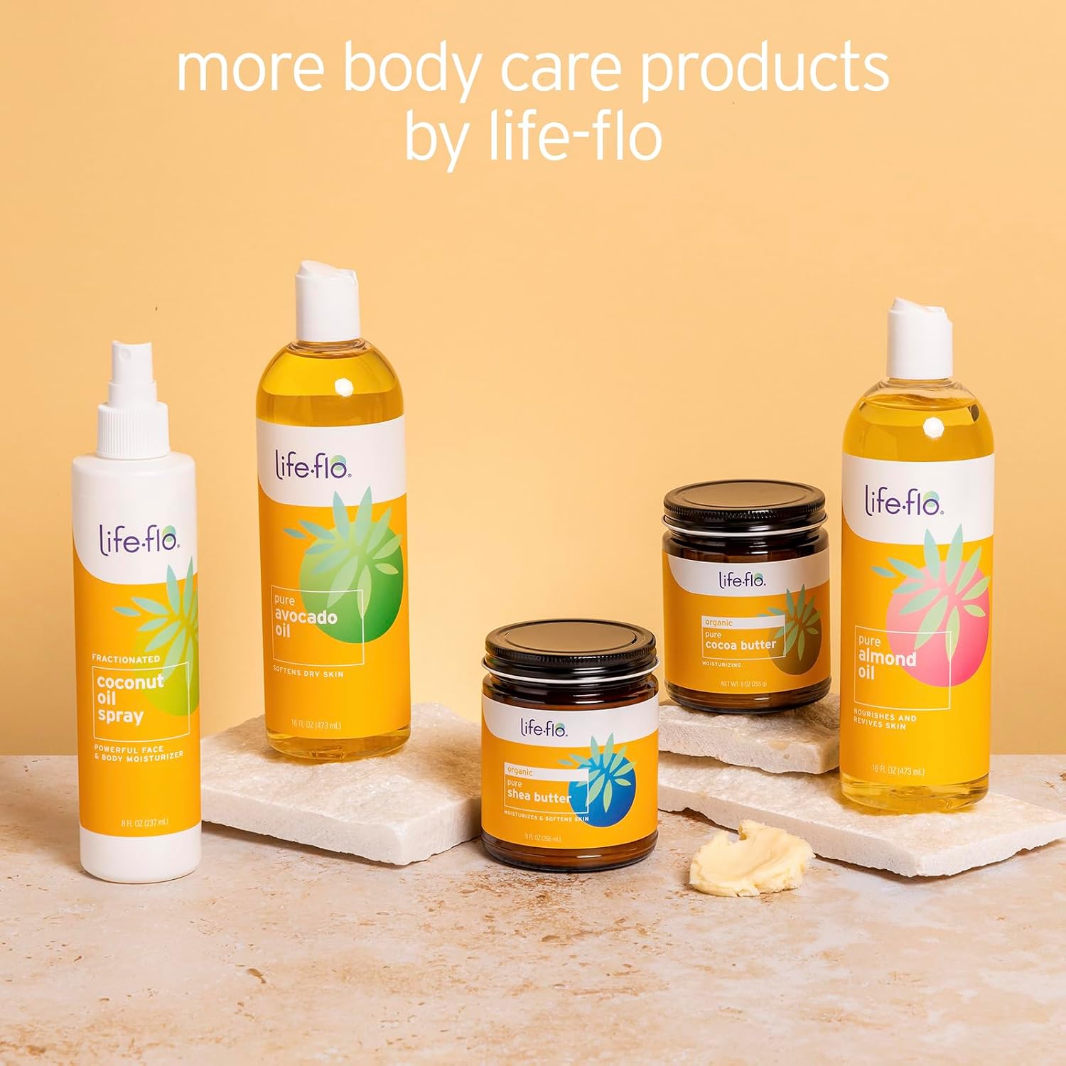 LIFE-FLO Pure Coconut Oil, Fractionated, Refined Liquid Coconut Oil, Skin Care, Hair Care, Massage, Aromatherapy, All Skin Types, Hypoallergenic, 60-Day Guarantee, Not Tested on Animals, 16oz