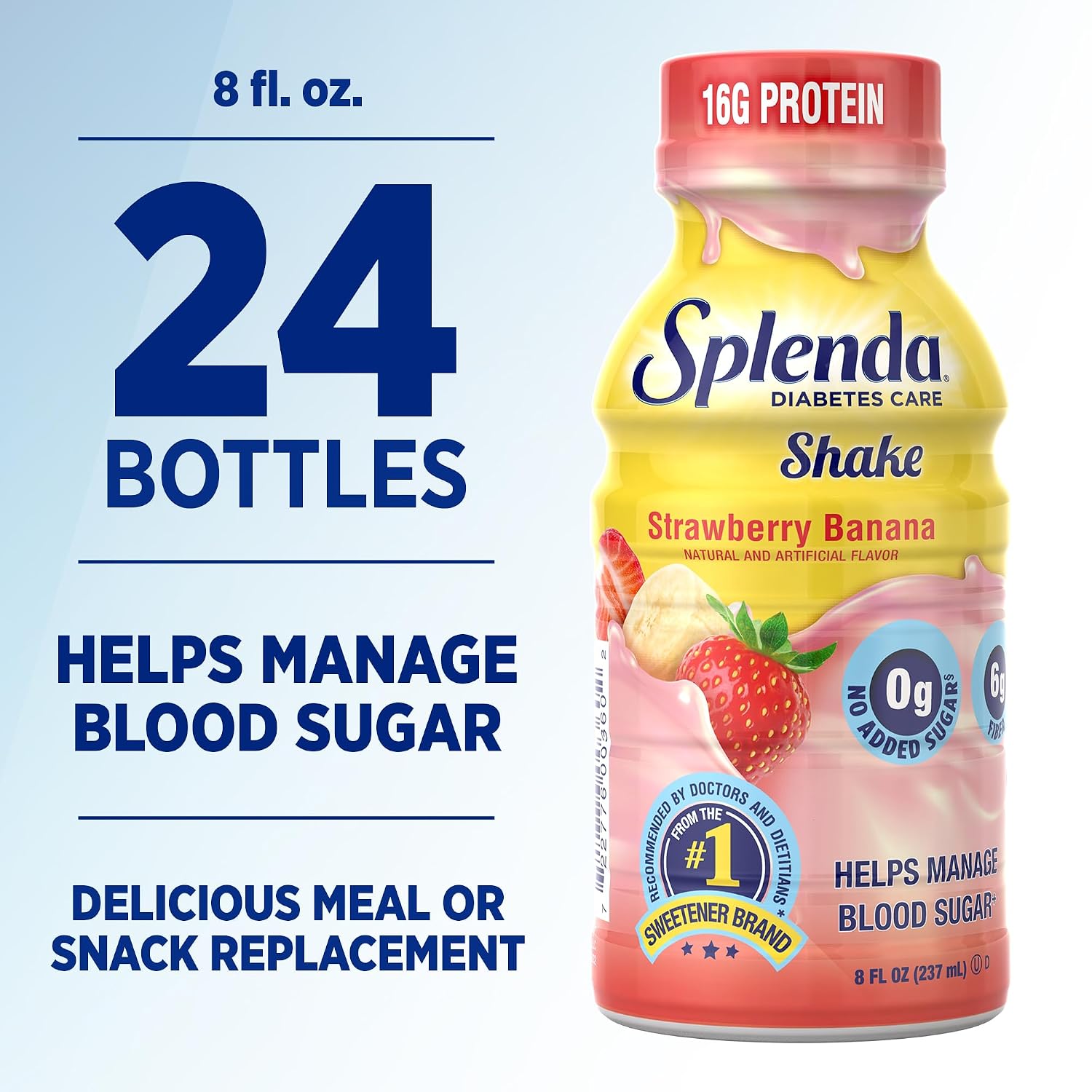 SPLENDA Diabetes Nutrition Shakes, Milk Chocolate, 8 Fl Oz
