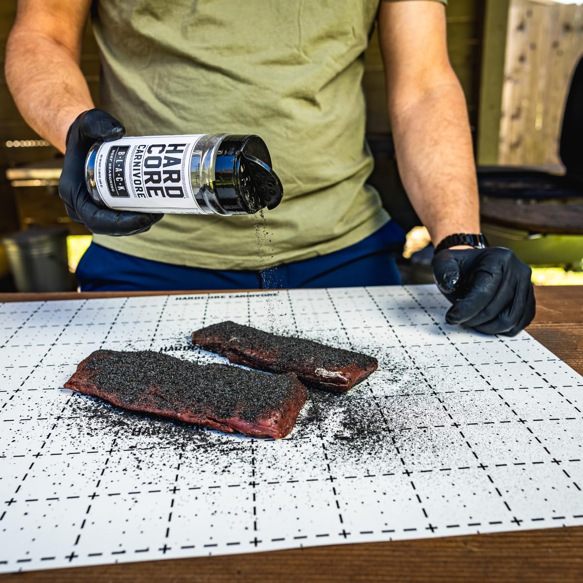 Hardcore Carnivore Black | All-Purpose Beef Seasoning Rub, 13oz Shaker