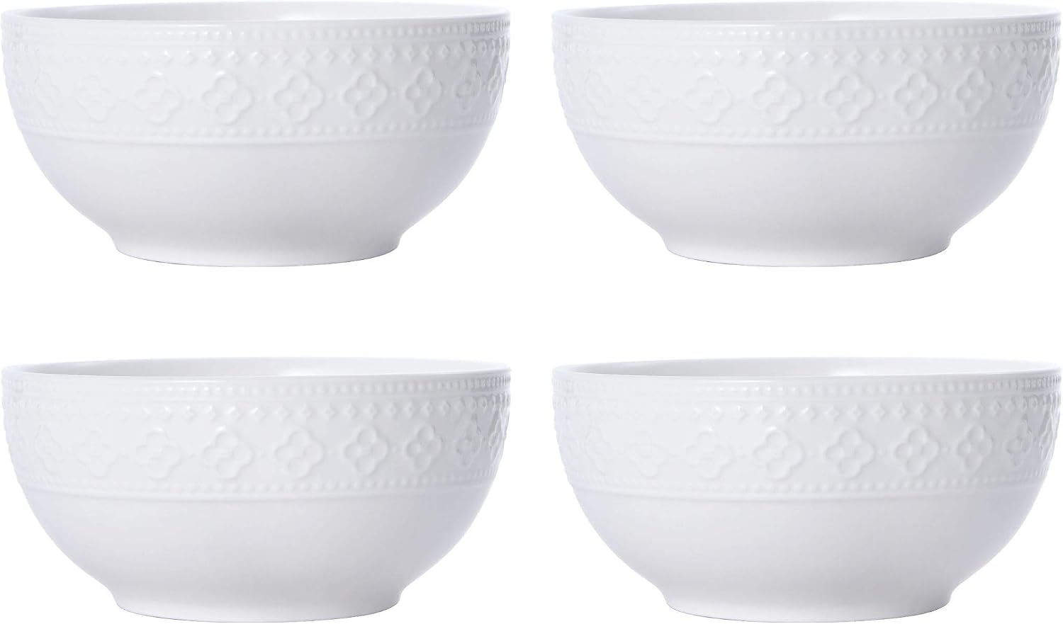 Pfaltzgraff Haisley 12-Piece Dinnerware Set, White