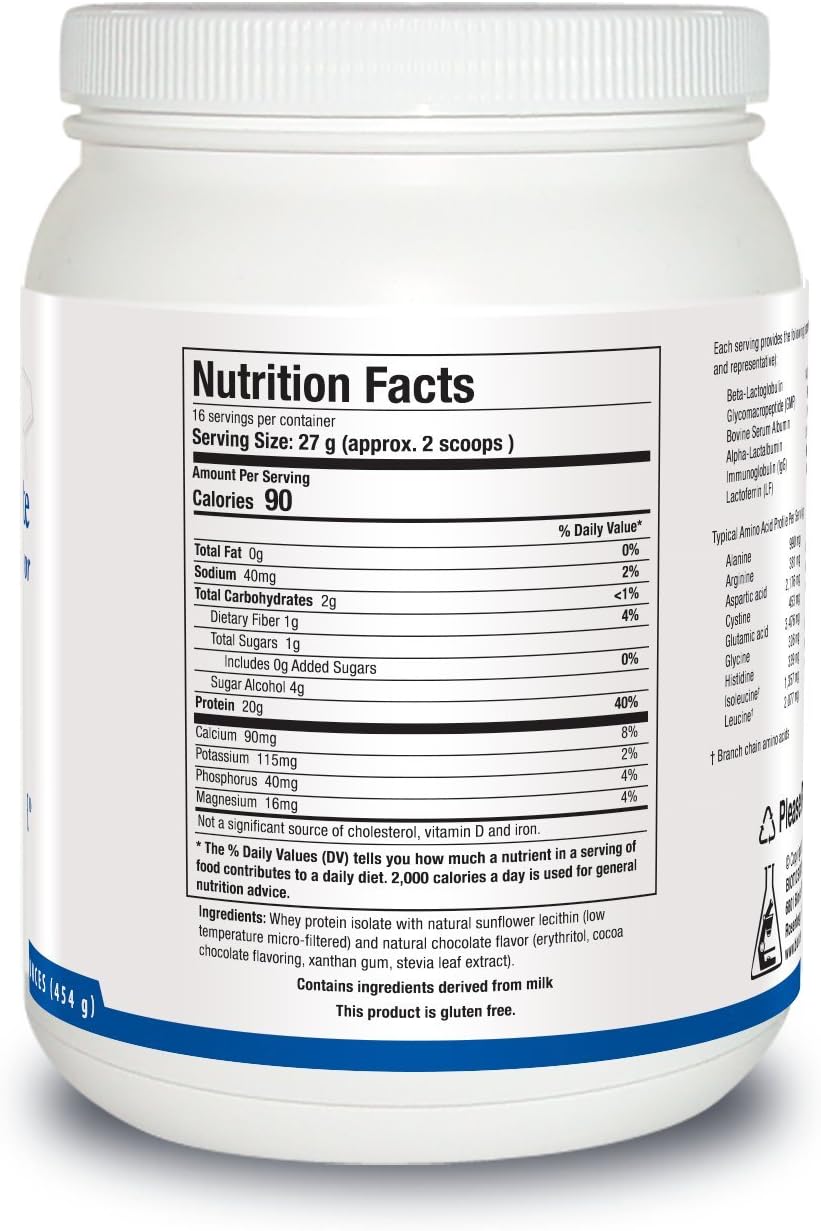 BIOTICS RESEARCH WHEY Protein Isolate Unflavored 20 Grams - Undenatured Non-GMO Delicious Protein Powder -Supports Muscle Growth, Energy, High Immune Factors (IgG, Lactoferrin),Sugar-Free,20 Servings