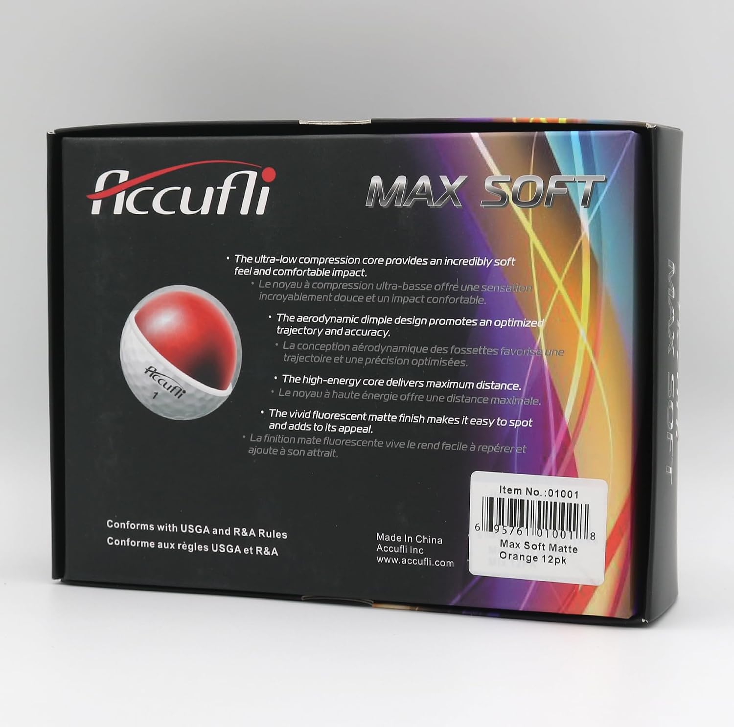 ACCUFLI Max Soft Matte Golf Balls