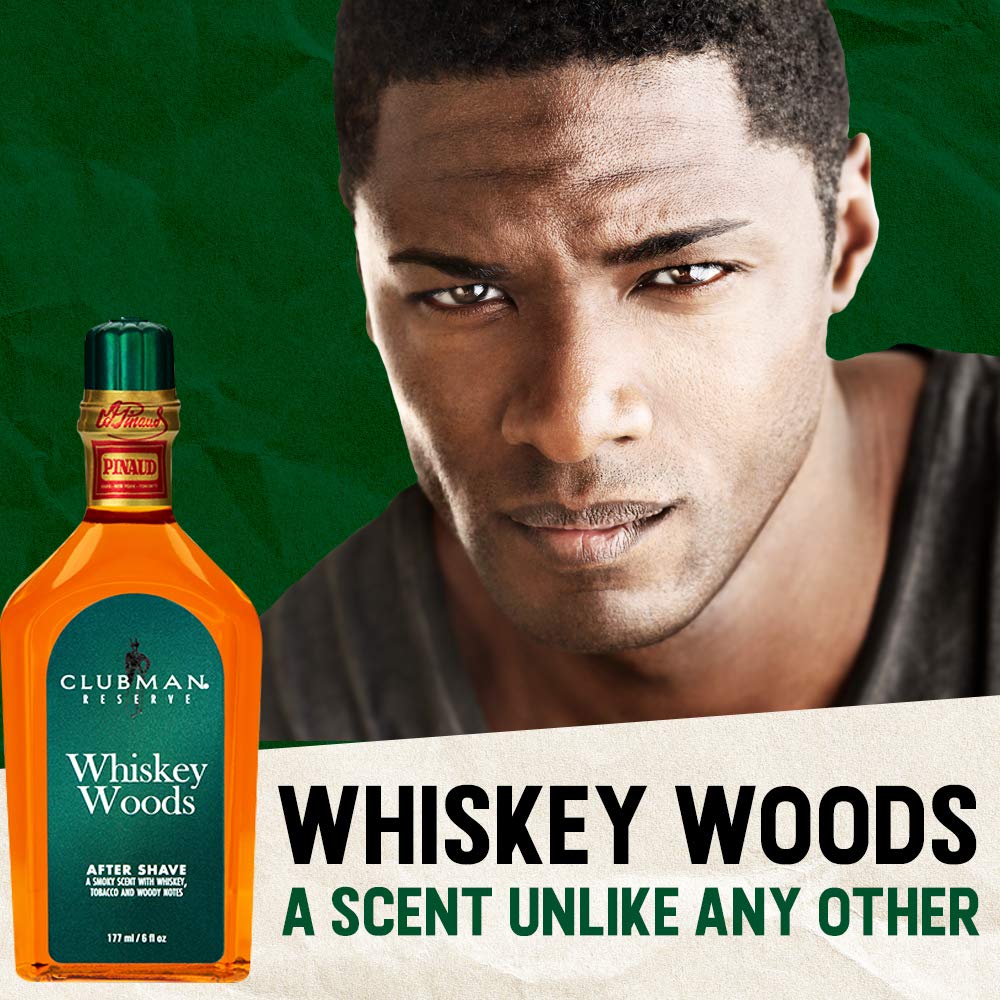 Clubman Reserve Whiskey Woods After Shave Lotion for Men – Refreshing After Shave Splash, Soothing Aftershave Care, 6 oz