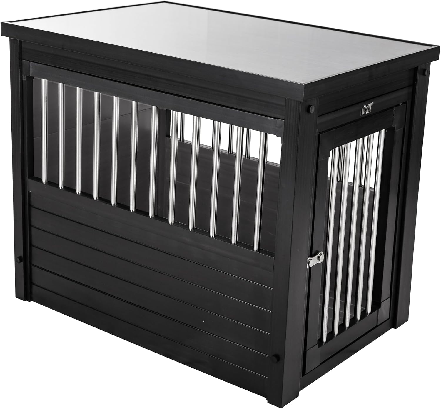 New Age Pet ecoFLEX Pet Crate/End Table, Small, Grey, Model:EHHC405S