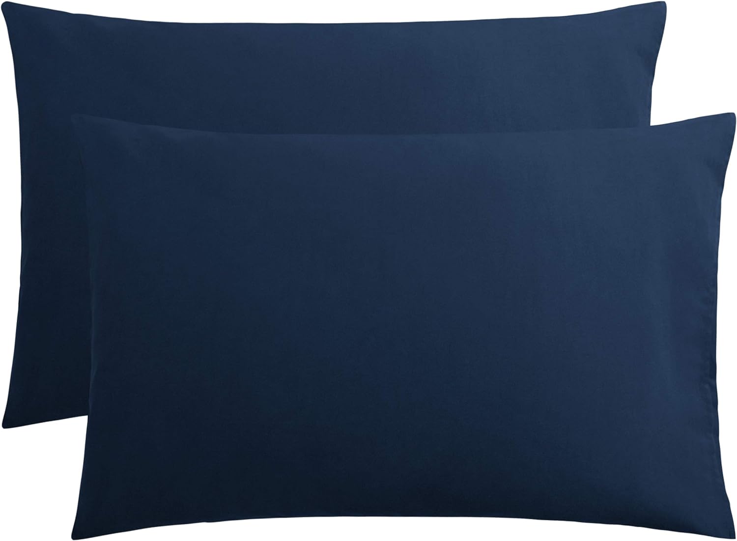 FLXXIE 2-Pack Microfiber Standard Pillow Cases, Envelope Style, White