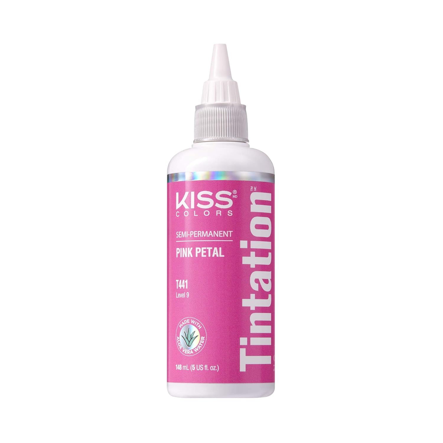 Red by Kiss Tintation Semi-Permanent Hair Color, Aloe Vera Water Based, Argan Oil, Olive Oil, Collagen & Keratin, Long-Lasting Color Dye (Honey Brown, 5 Fl Oz)