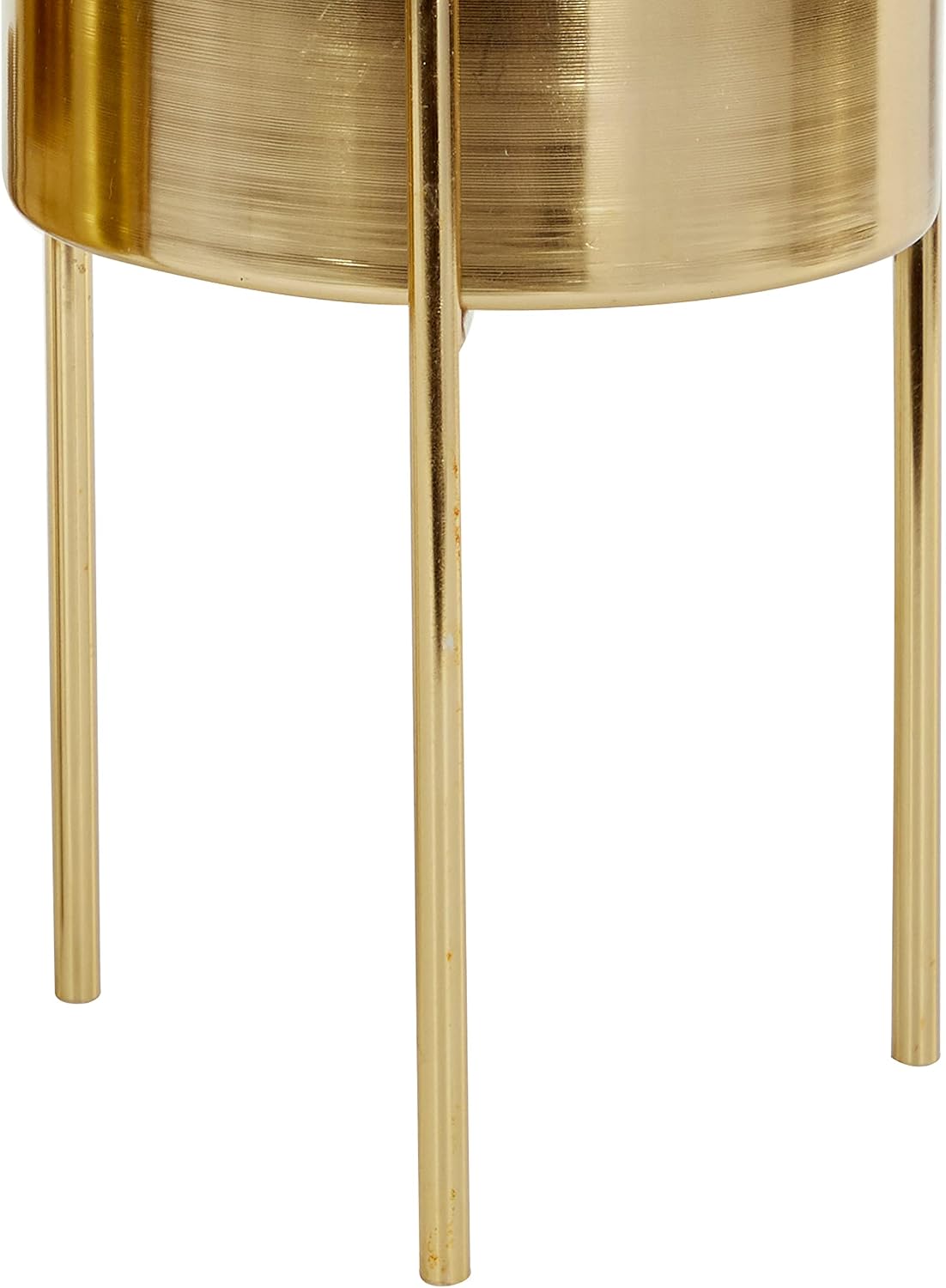 Deco 79 Metal Round Planter with Removable Stand, Set of 2 16", 13"H, Black