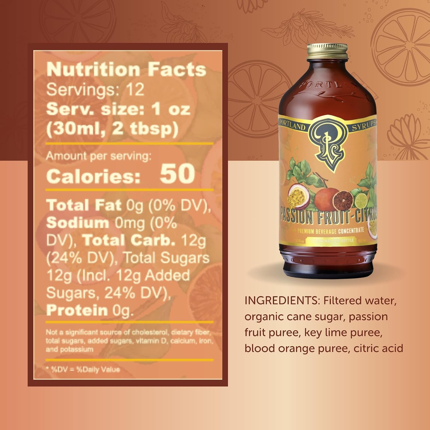 Portland Syrups Marionberry Syrup for Cocktails, 12 oz, 12 Servings