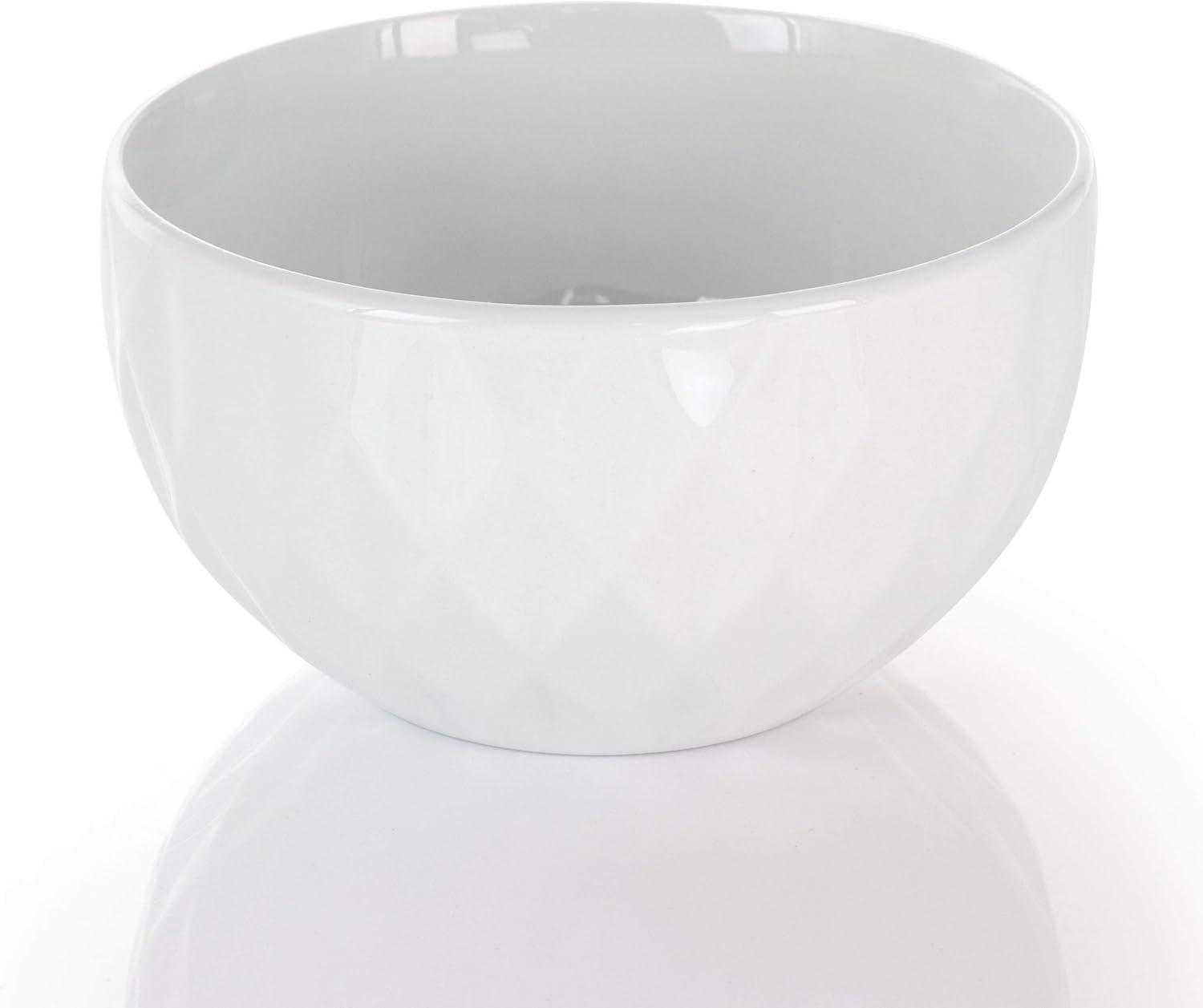 Elama White Porcelain Dish Dinnerware Set, 18 Piece, Newman
