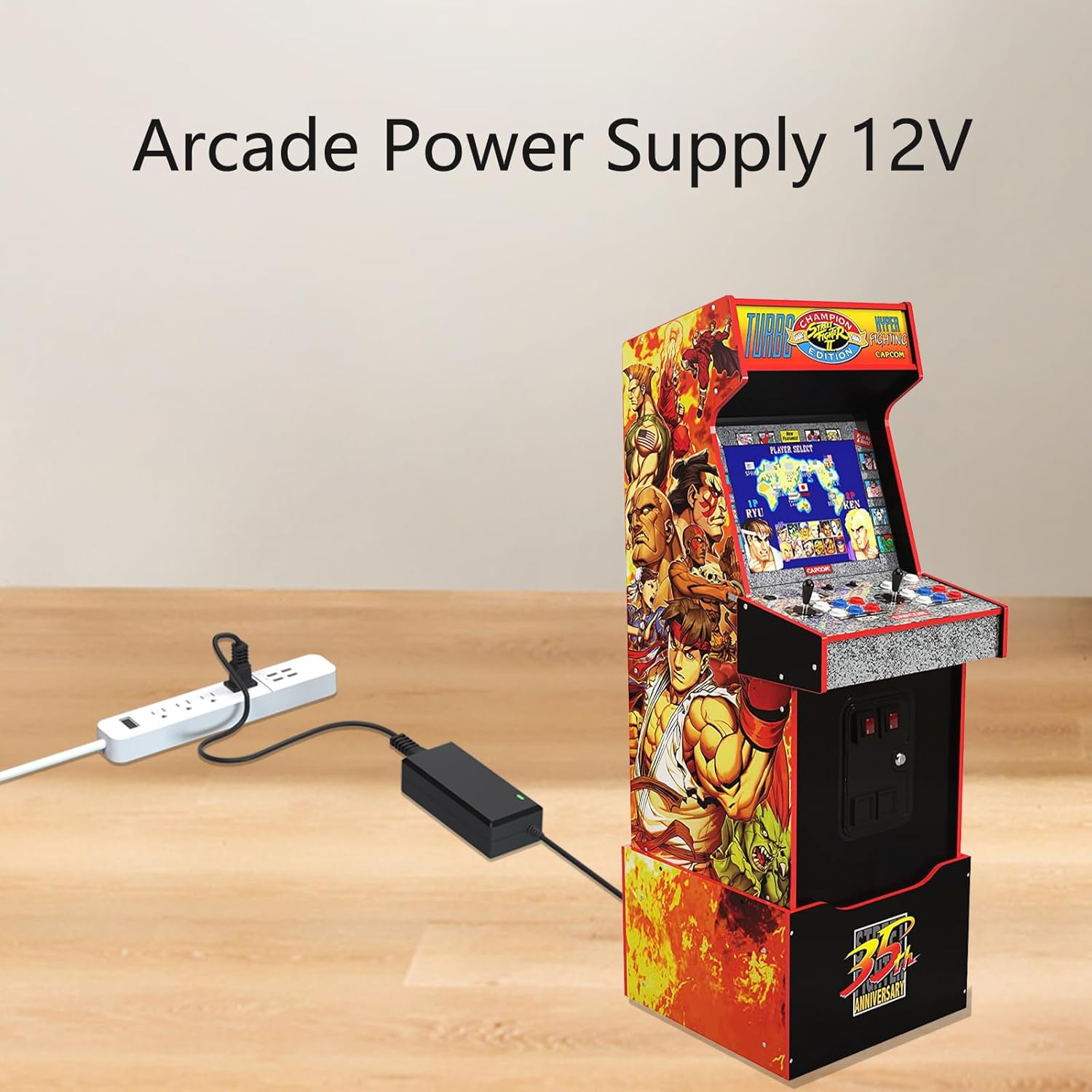 12V5A Power Cord for Arcade1up Game Machine Arcade 1up All Riser Cocktail Table RYJ0136PAU0 RYJ0136PAU1 RYJ0136PAU2 RYJ0136PAU3 RYJ0136PAU4