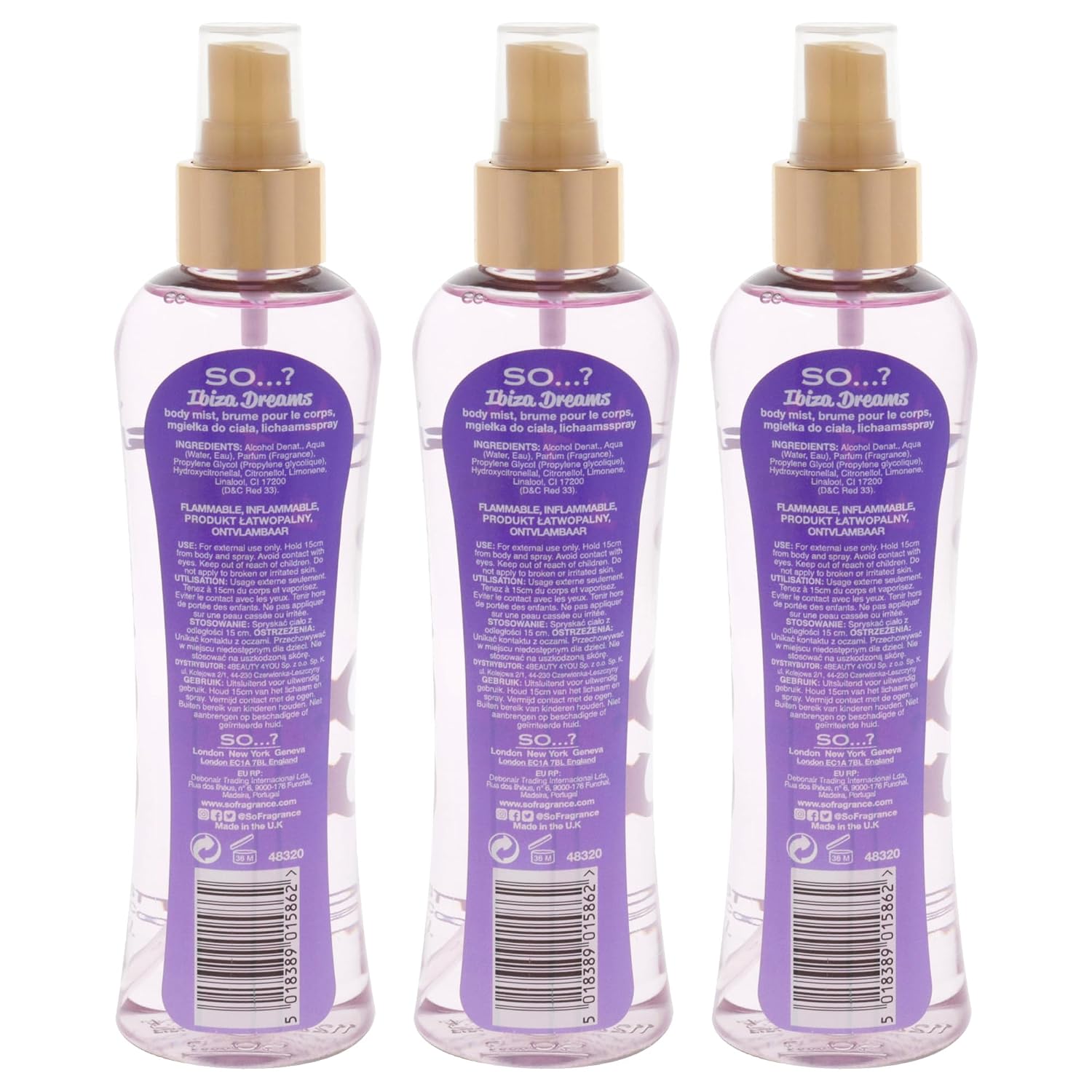 So…? Bali Breeze Body Mist - Perfume for Women with Tropical Aroma - Body Spray for Women with Coconut, Almond and Vanilla Notes - 6.9 oz
