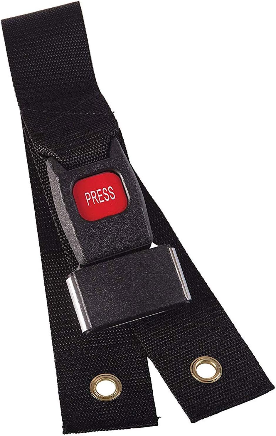 DMI Wheelchair Seat Belt and Safety Harness, Easy Install, 45 Inches long and 1.75 Inches Thick, Adjusts to 41 Inches, Black (Pack of 1)