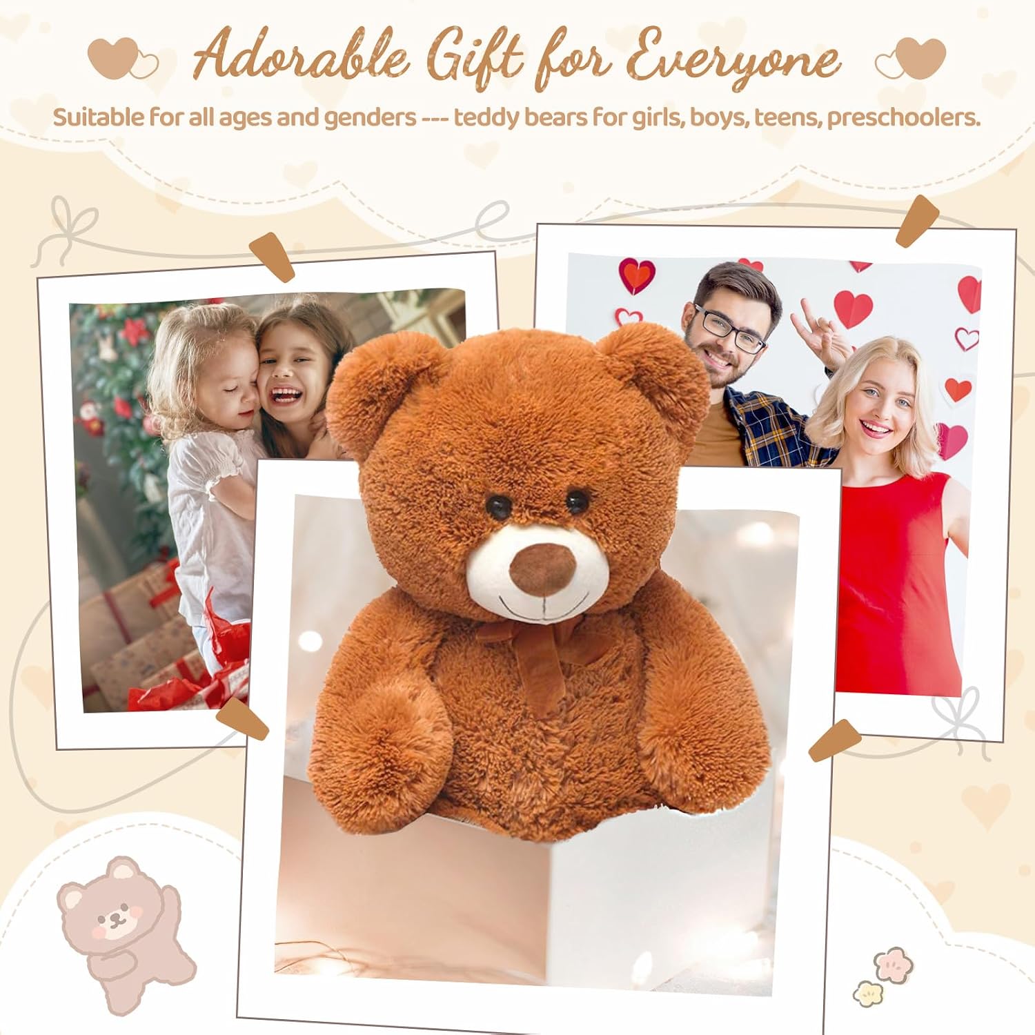 Toys Studio 47 Inch Big Teddy Bear Giant Stuffed Animal for Girls