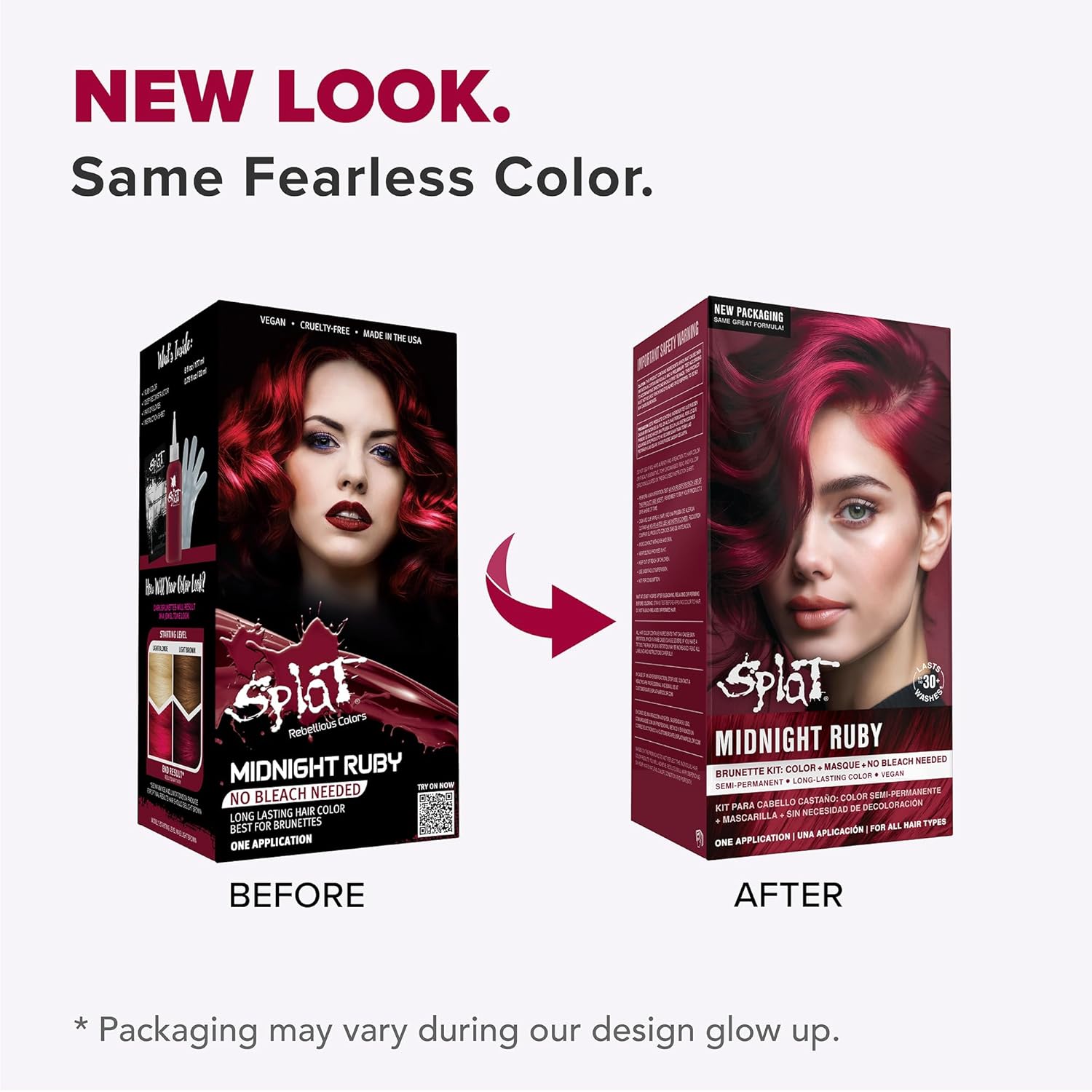 Splat Midnight Magenta Semi Permanent Hair Dye Kit, 1 Application