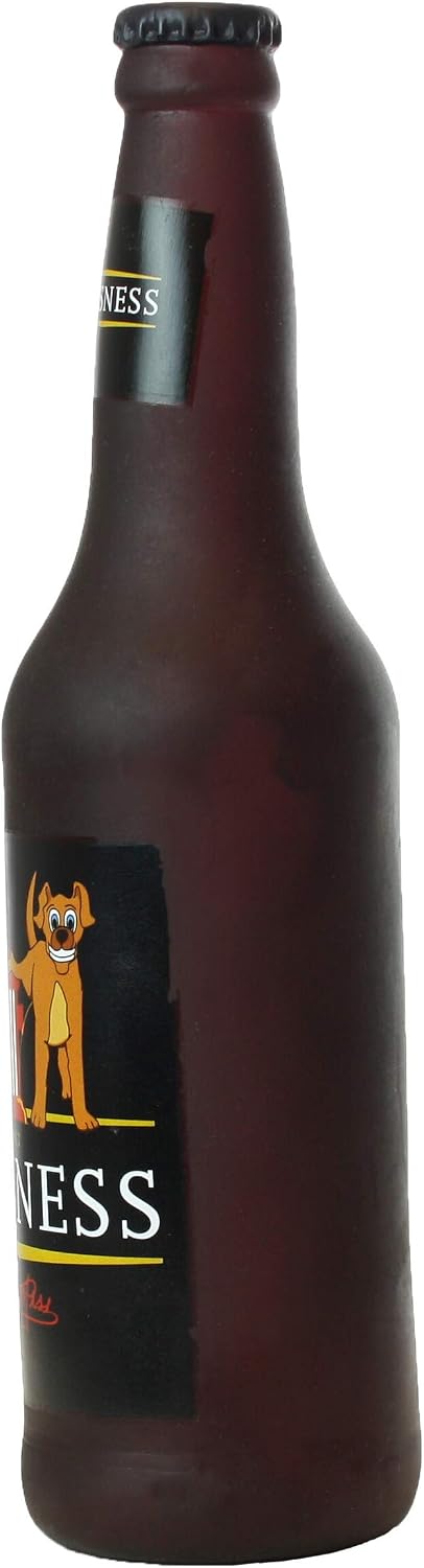 SILLY SQUEAKERS Tuffy Beer Bottle Dog Toy: Squeaky Dog Toy, Washable and Floats, Vinyl