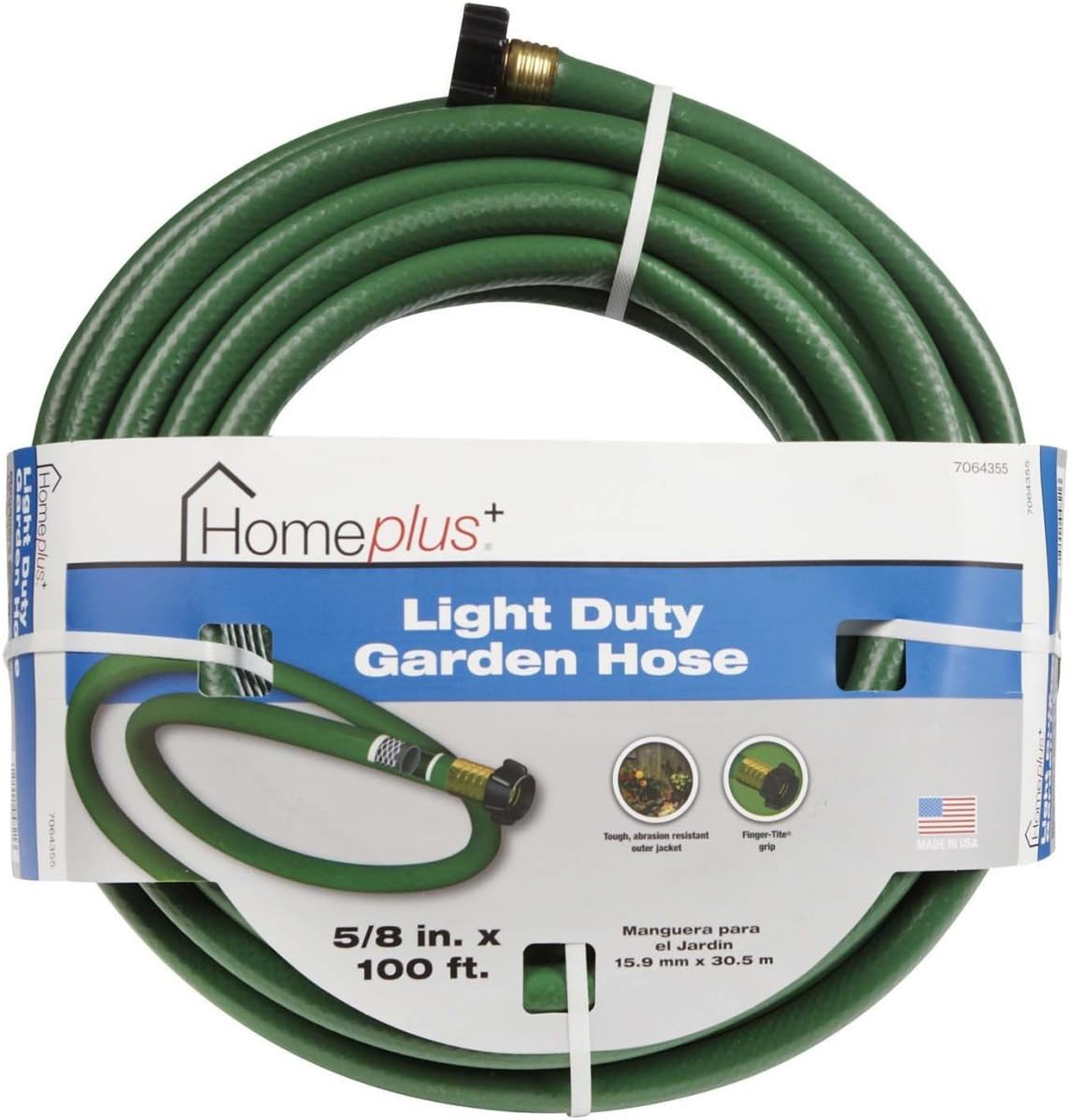 HomePlus+ Light Duty Garden Hose 5/8" X 100 ' Green