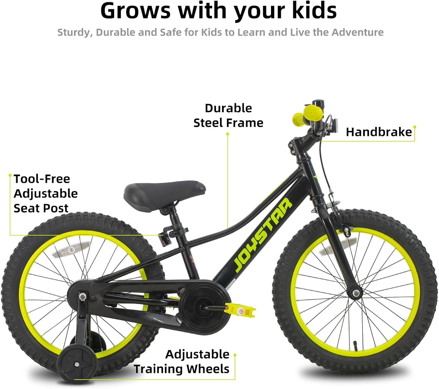 JOYSTAR NEO 20" 24" Kids Mountain Bike for Boys Girls 5-12 Years
