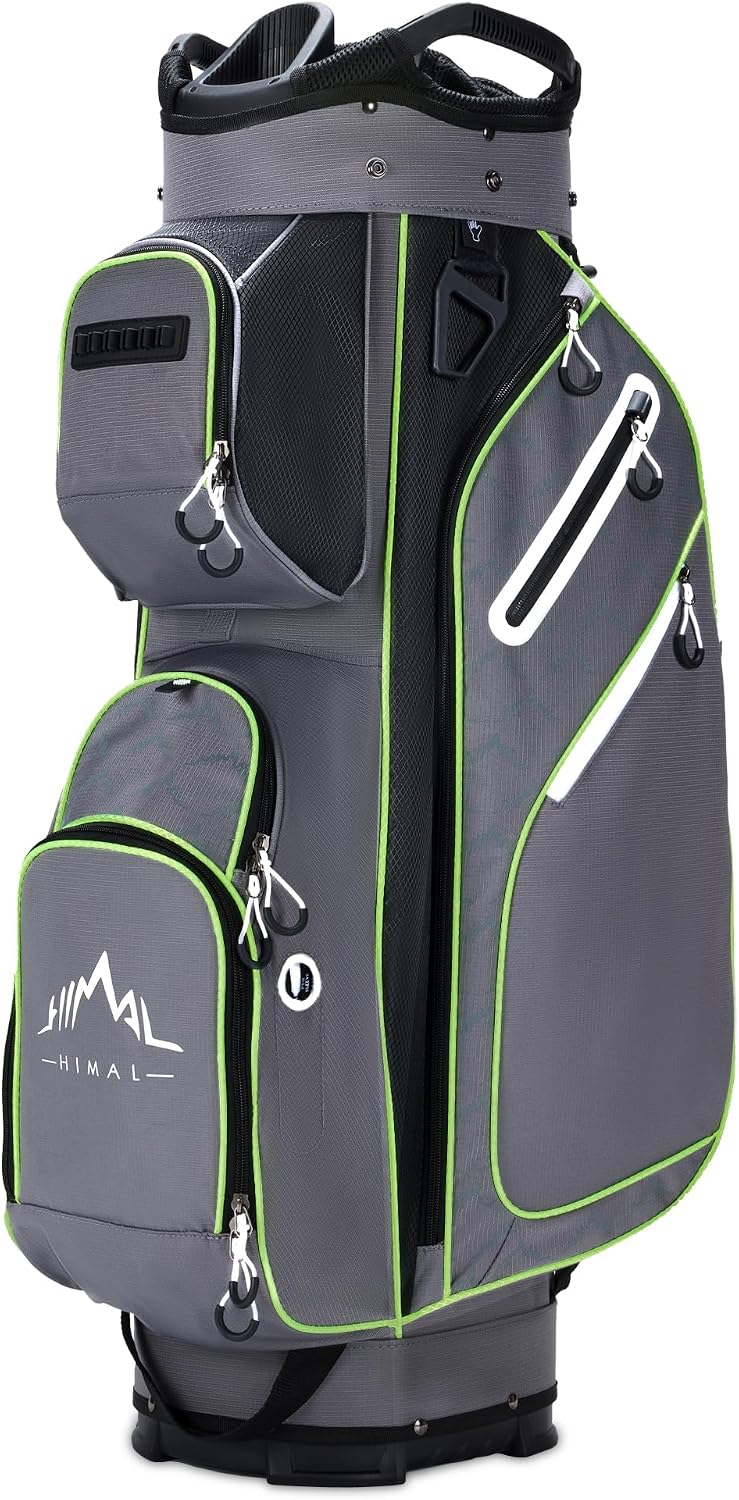 14-Way Golf Cart Bag, Full-Length Divider, Large Storage | Handles,Rain Cover,Multiple Pockets