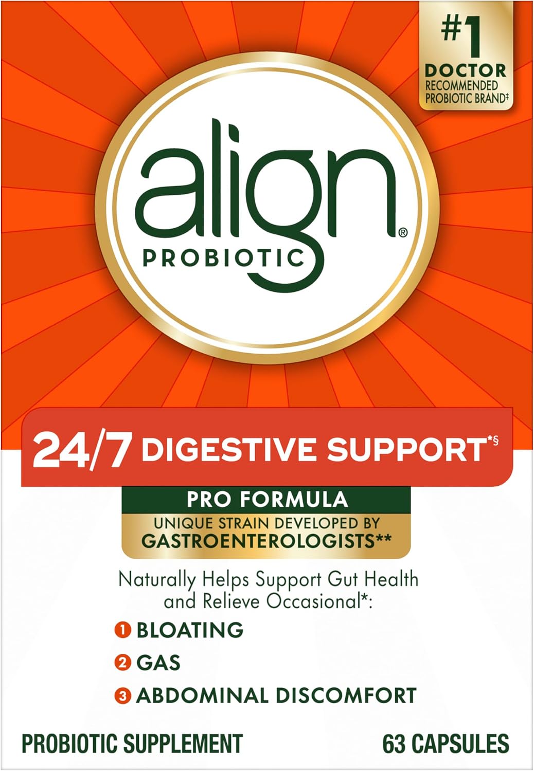 Align Probiotic, Pro Formula, Probiotics for Women and Men, Probiotics for Digestive Health