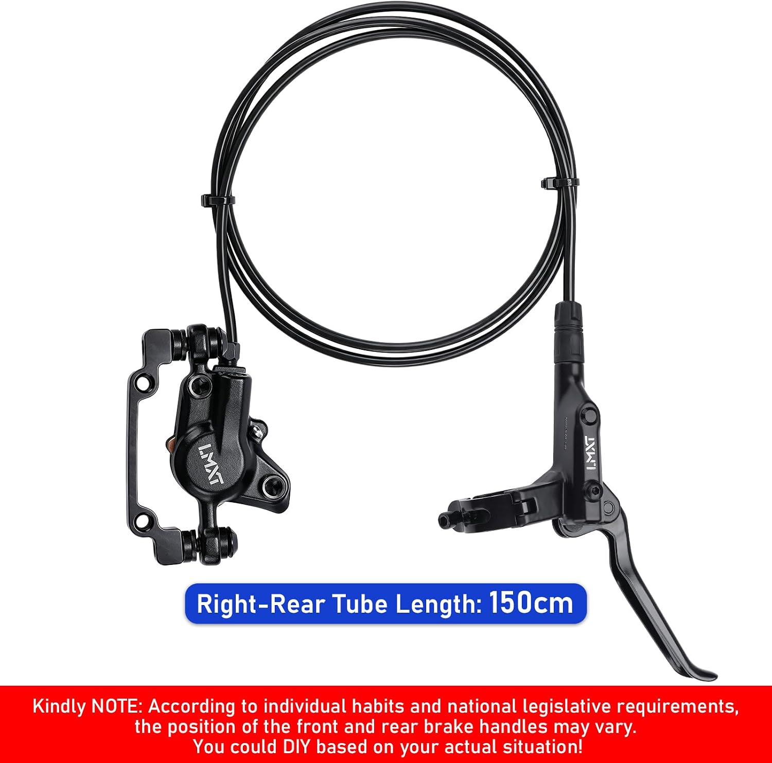 TOBWOLF MTB Cable Disc Brake Kit, Front Rear Calipers with 160mm Rotors