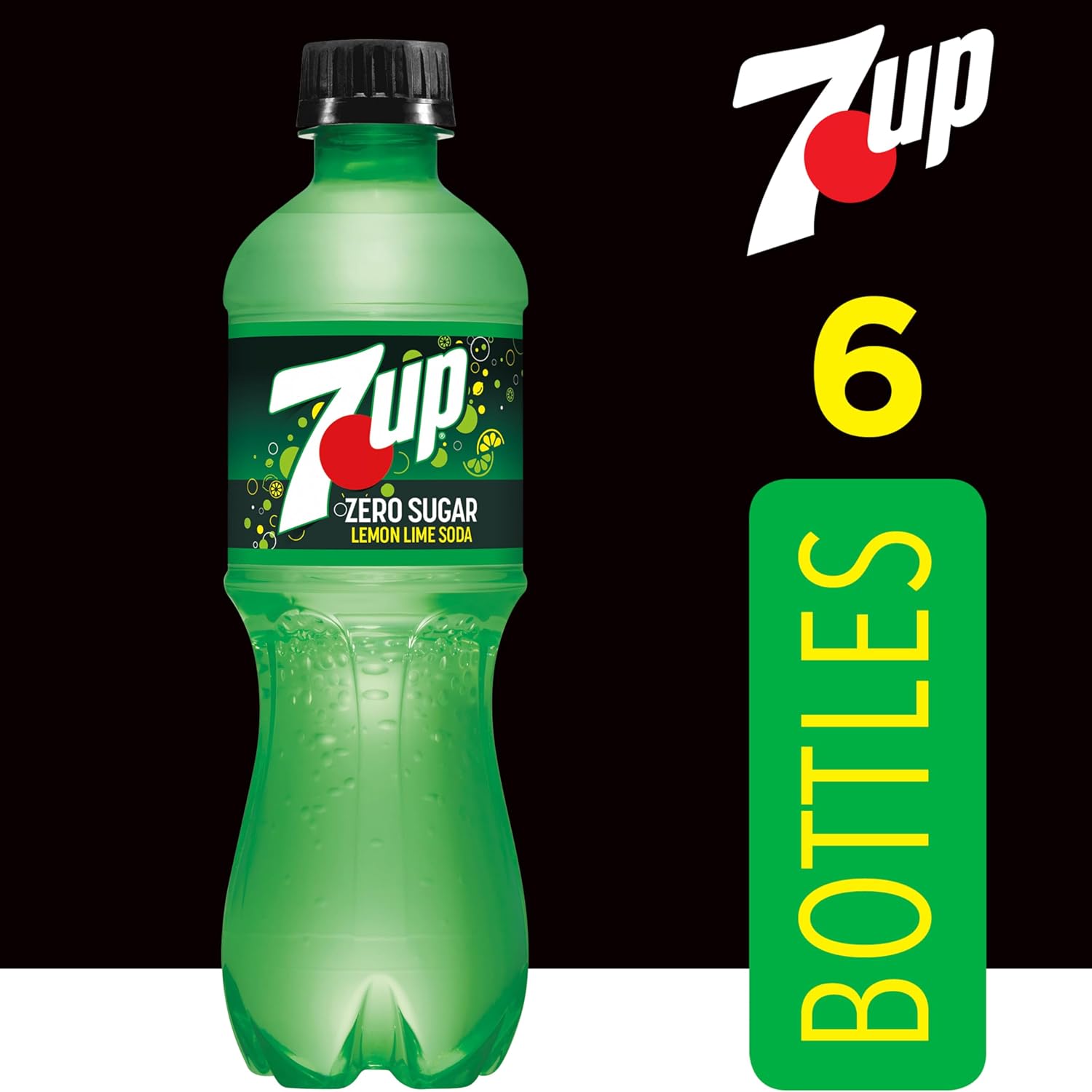 7UP Lemon Lime Soda, Naturally Flavored and Caffeine Free, 2 Liter Bottle