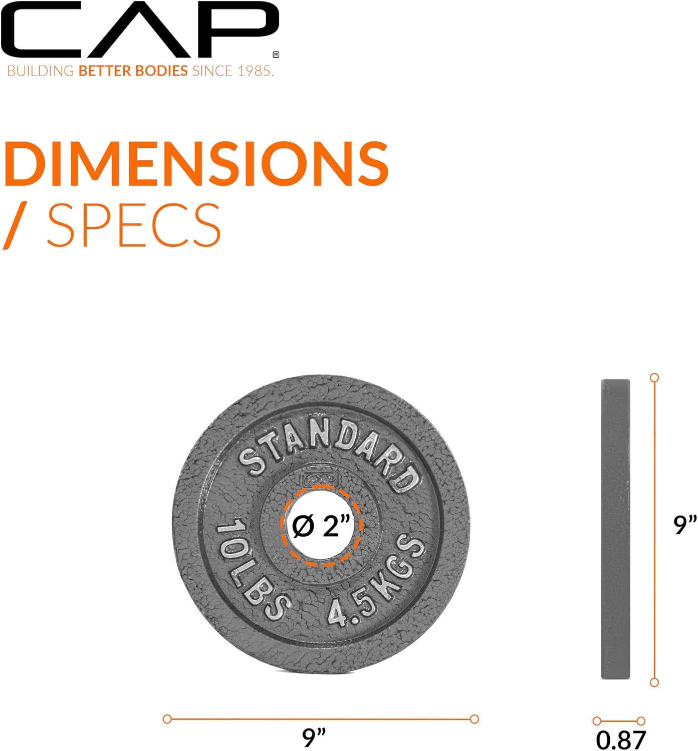 CAP Barbell 2-Inch Olympic Weight Plate | Multiple Options