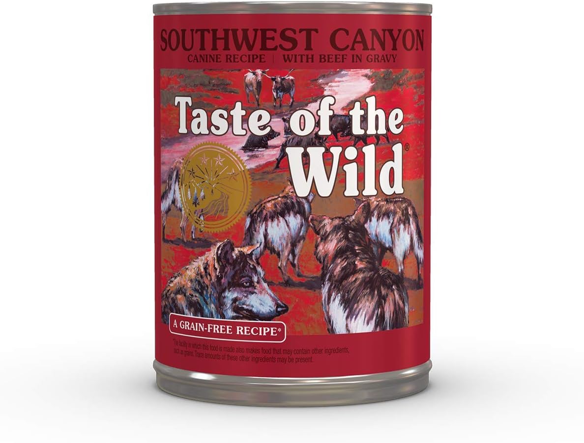 Taste of the Wild Pacific Stream Wet Food Salmon in Gravy 13.2oz Case of 12 | Puppy & Adult Dogs | Grain Free Recipe* | Complete & Balanced to Satisfy Finicky Dogs | Sweet Potatoes for All Day Energy