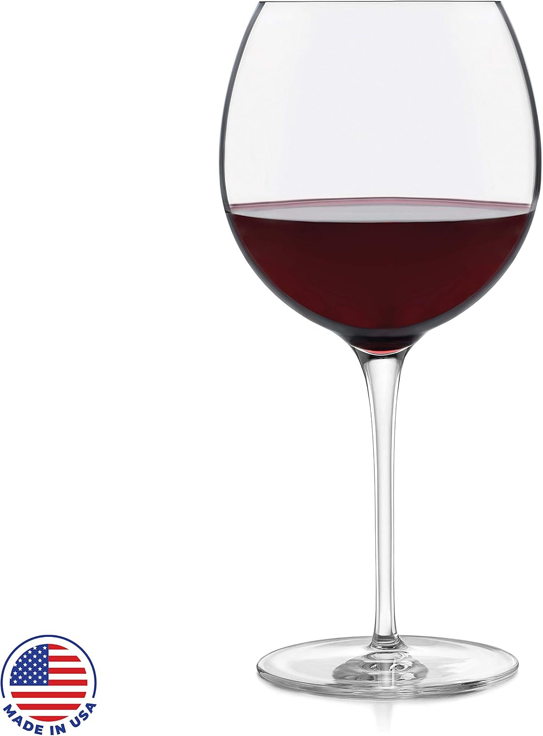 Libbey Signature Kentfield Estate All Purpose Wine Glasses Set of 4, Long Stem Wine Glasses for Red and White Wine, Perfect Glass Goblet Gift Set