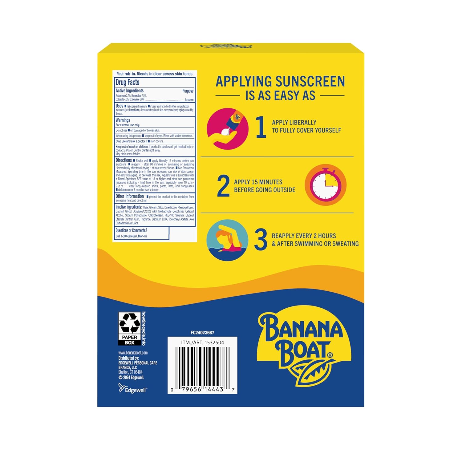 Banana Boat Sport SPF 50 Sunscreen Lotion, 8 Fl Oz