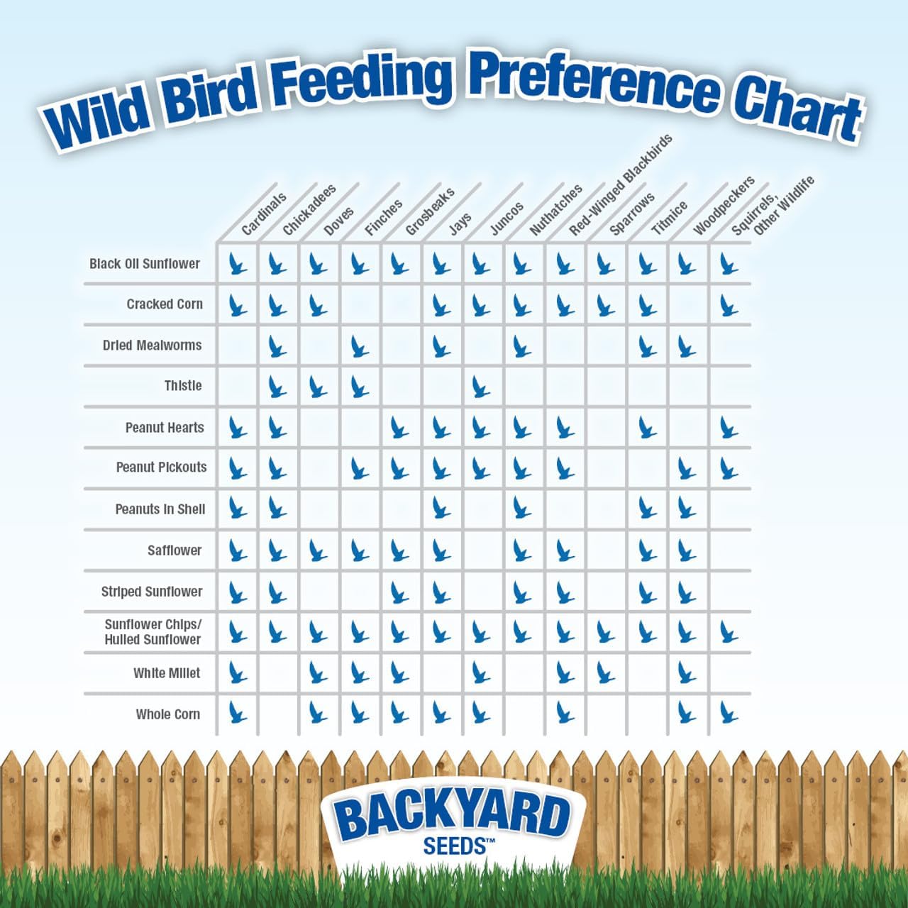CountryMax Backyard Seeds Songbird Blend Mixed Bird Seed - Attracts Bluebirds, Cardinals, Chickadees (7 Pounds)