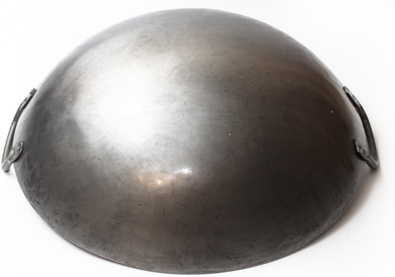 Craft Wok Big 16 Inch Heavy Canton Style Hand Hammered Carbon Steel Wok (Round Bottom) / 731W87