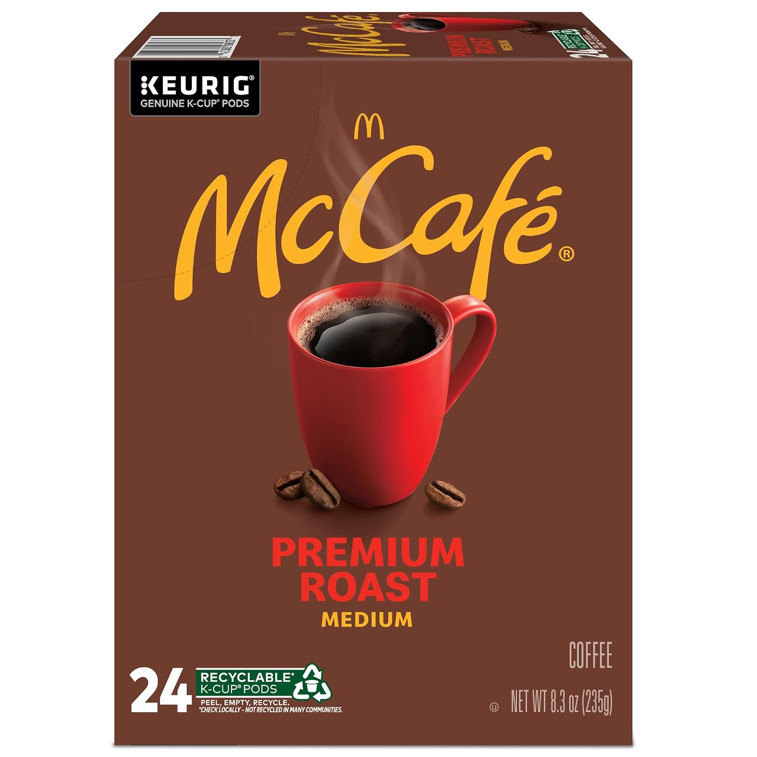 McCafe Premium Roast Coffee, Single Serve Keurig K-Cup Pods, Medium Roast, 84 Count