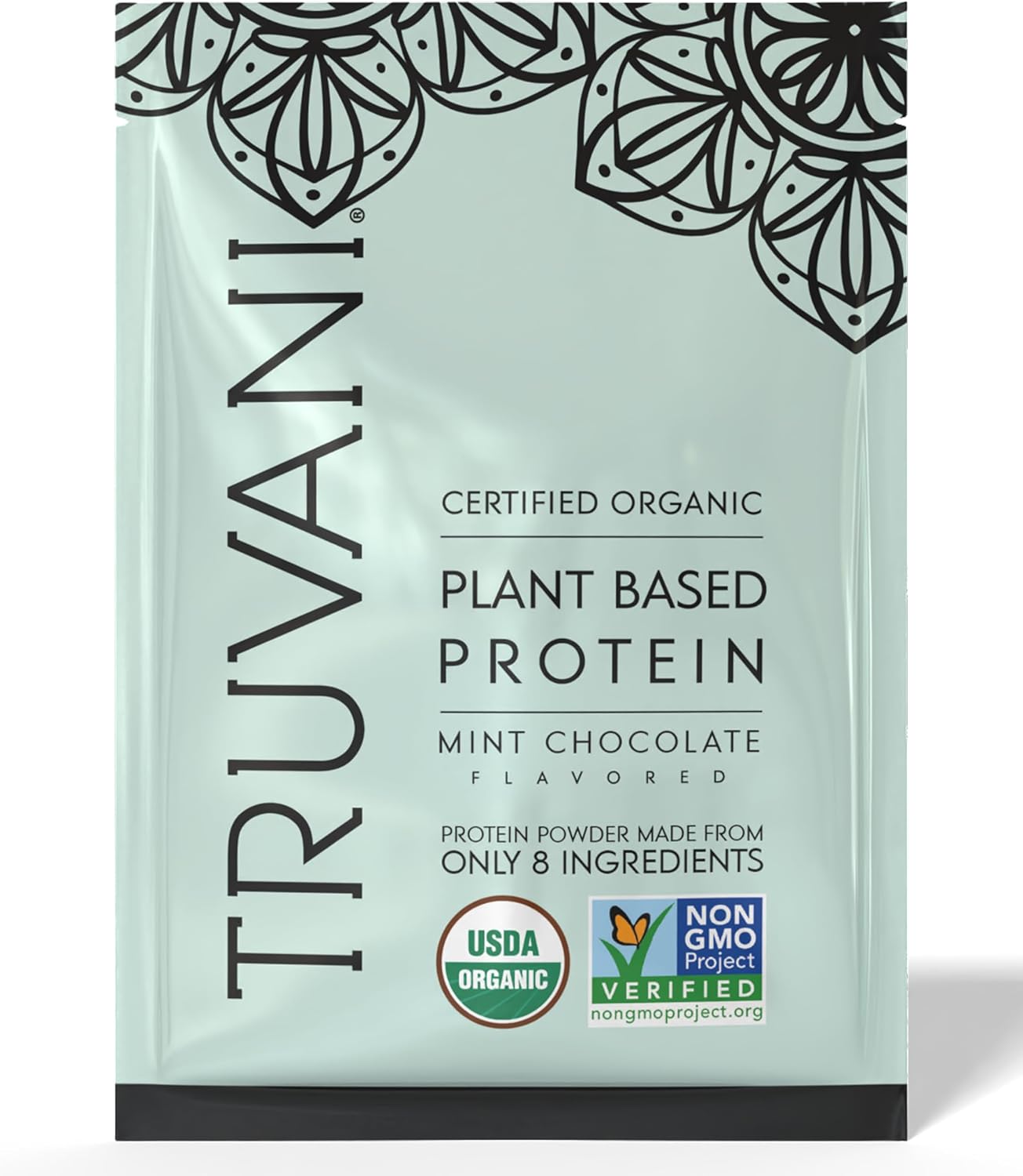 Truvani Organic Plant Based Protein Powder | Chocolate | 1 Serving