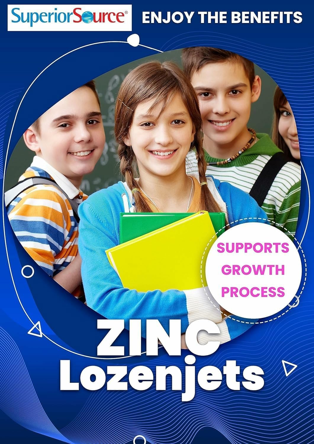 Superior Source Zinc Lozenjets - Immune System Support Supplement - Trace Mineral Supplement Aids Systems & Functions - Zinc Supplement for Women & Men - 60 Instant Dissolve Tablets