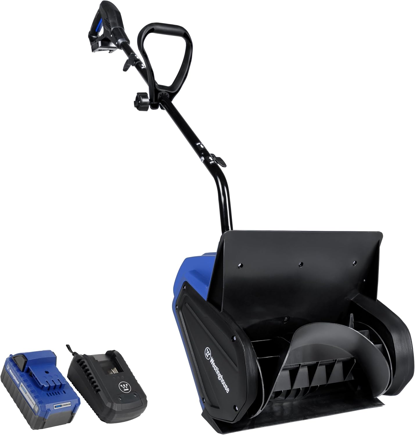 Westinghouse WSnow11S 24V Cordless Snow Shovel 11 Inch Kit, 24V 4Ah Battery, Fast Charger, Electric Snow Shovel with 20ft Throwing Distance, Plows 75lbs/min, Compatible with Snow Joe Batteries