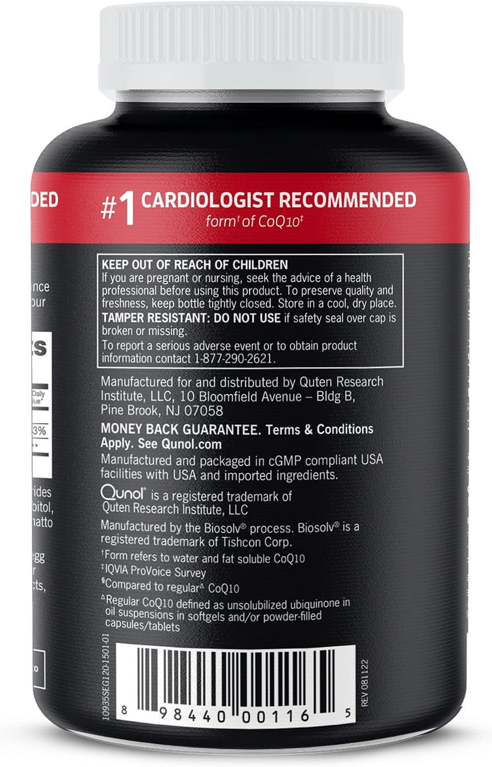 Qunol Ultra CoQ10 100mg, 3X Better Absorption, Antioxidant, 120 Softgels | #1 Cardiologist Recommended Supplement for Heart Health, Coenzyme Q10 Supplement to support Vascular Health & Cellular Energy