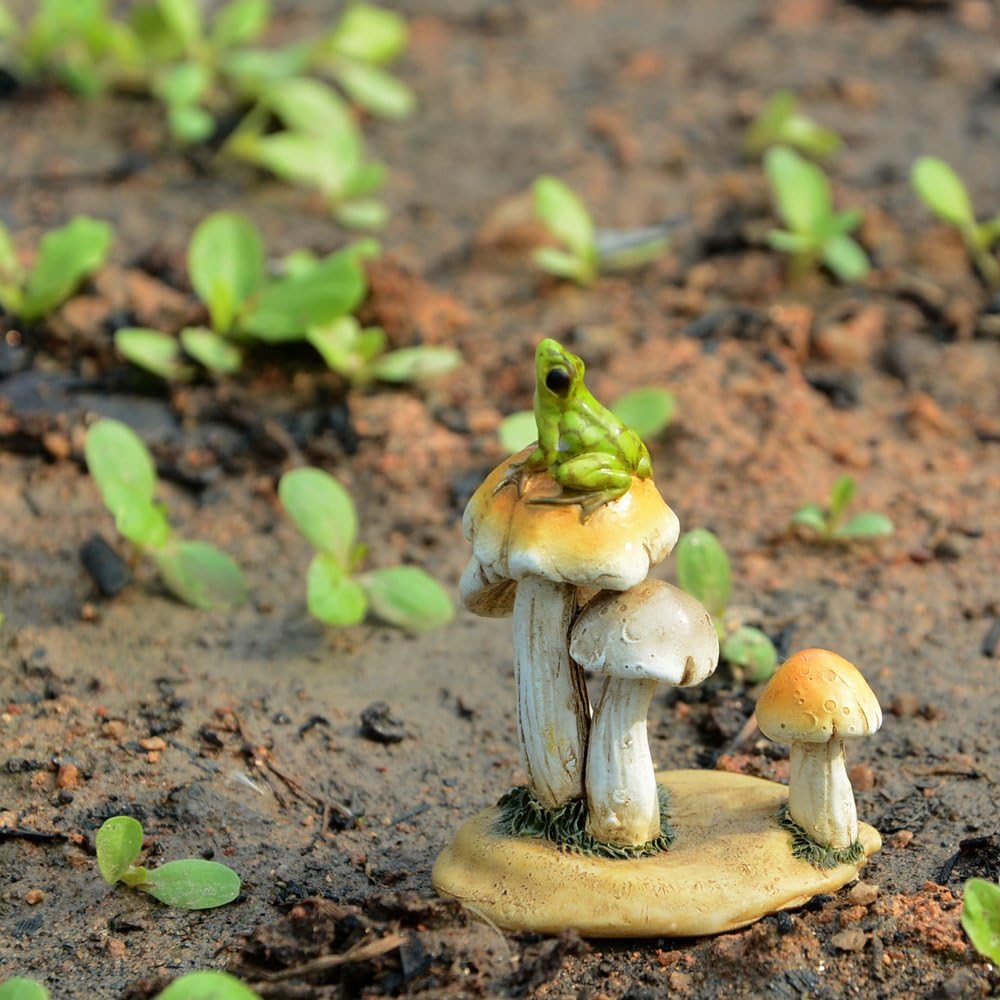Top Collection Miniature Fairy Garden and Terrarium Statue, Mini Dragon, Green