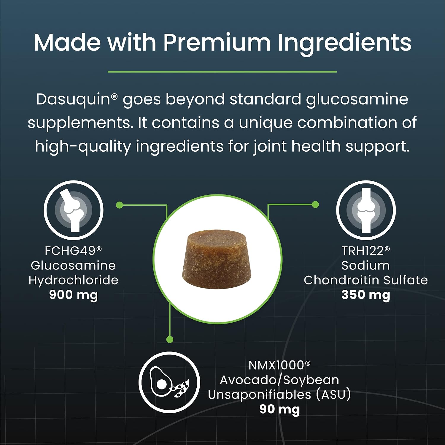 Nutramax Dasuquin Joint Supplement, Small/Med Dogs, Soft Chews, 84ct | Glucosamine and Chondroitin Joint Health Supplement for Dogs under 60 lbs, Soft Chews, With ASU, All Ages