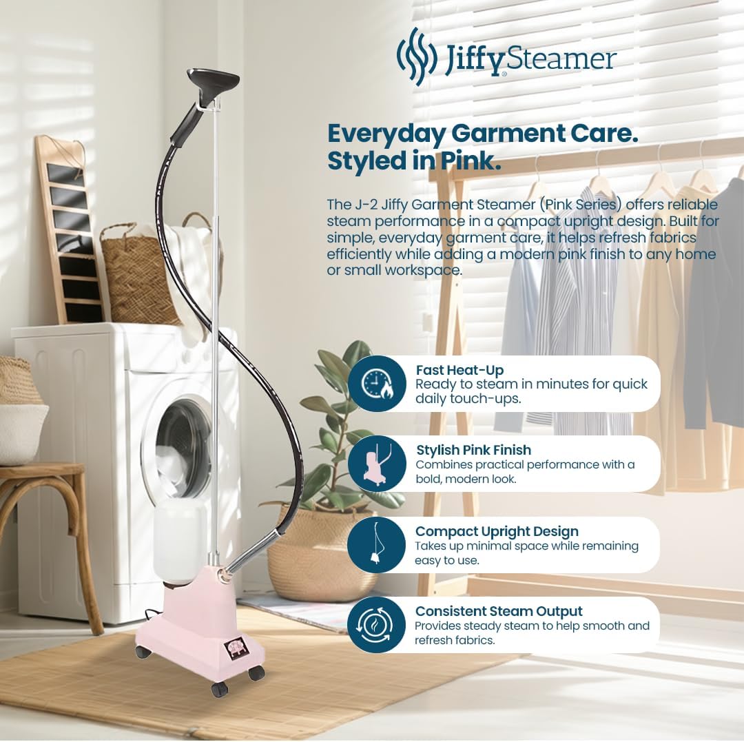 Jiffy Personal Clothes Steamer with Plastic Steam Head (J-2)