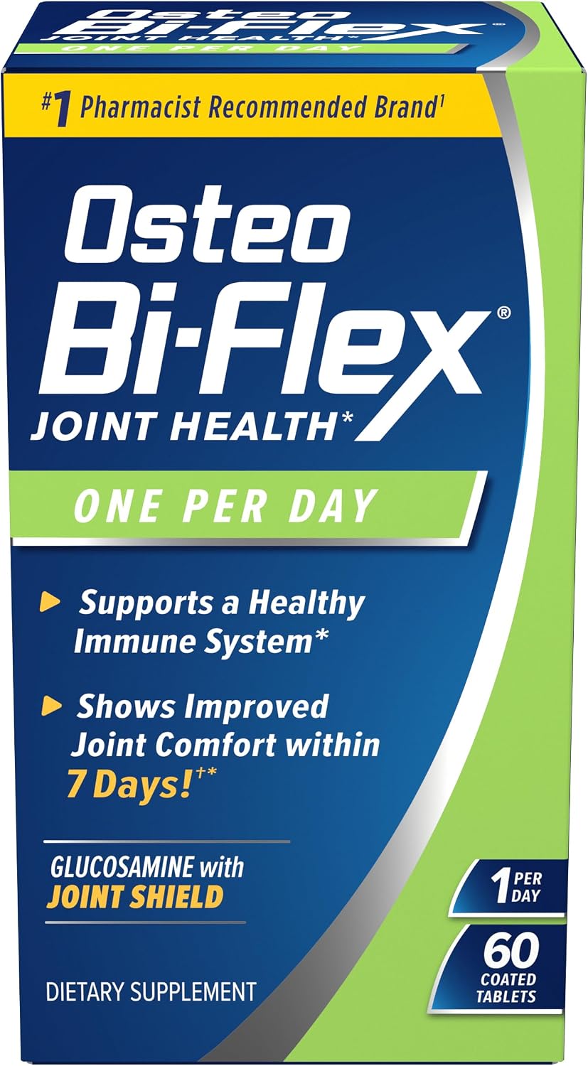 Osteo Bi-Flex One Per Day Vitamin D Supplement, 30 Coated Tablets | Improve Joint Function, Support Bone and Immune Health