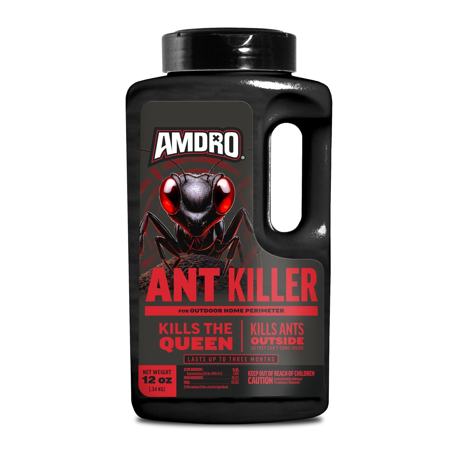 Amdro Ant Killer for Outdoor Home Perimeter, 24 Oz | Controls 25 species, outdoor ant bait, works up to 3 months, for lawns, landscaped areas, ornamental gardens