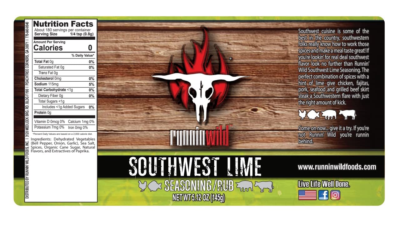 Gourmet Brisket Seasoning | Brisket Rub for Smoker or Grill | No Artificial Flavors | No MSG added | Runnin’ Wild Foods, 6.4 ounces