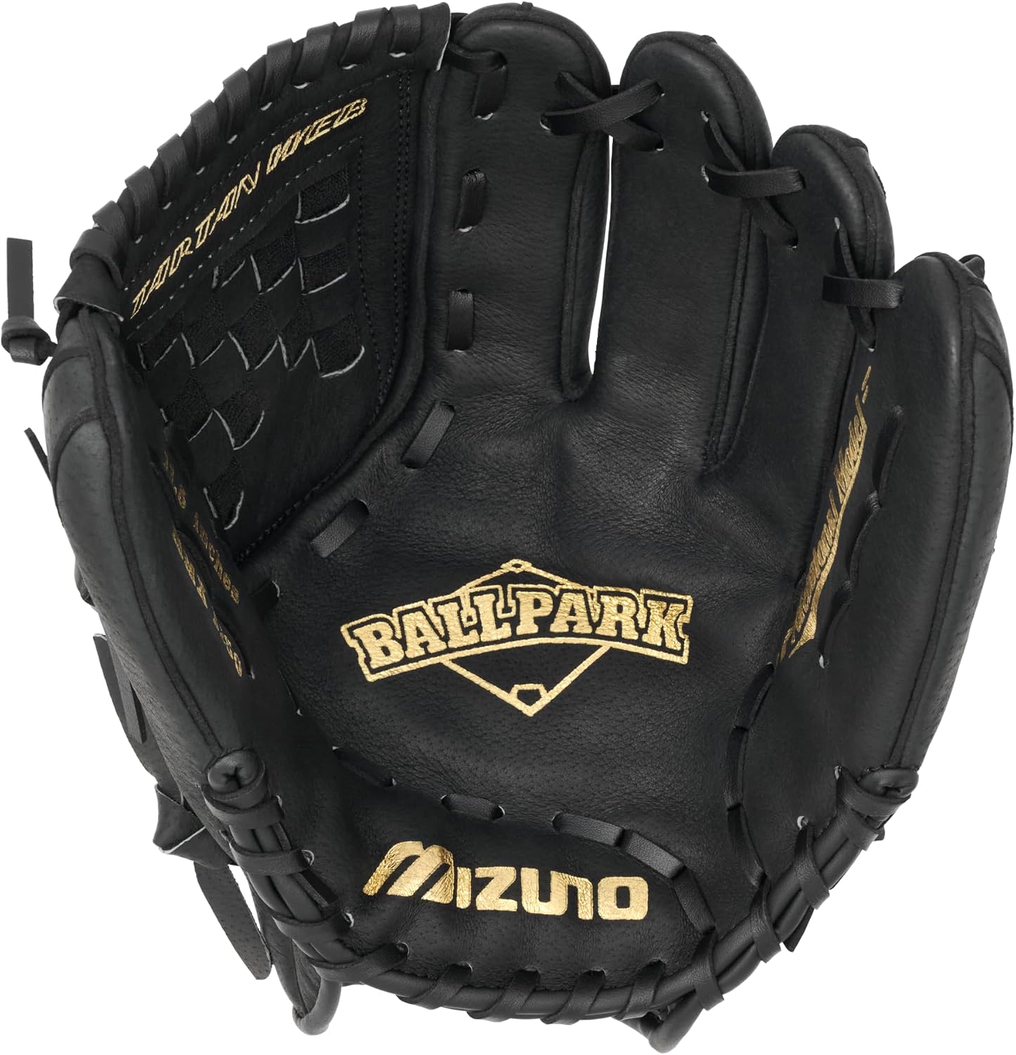 Mizuno Prospect PowerClose Youth Baseball Glove Series I V-Flex Notch I Parashock Palm Pad I Buttersoft Palm Liner