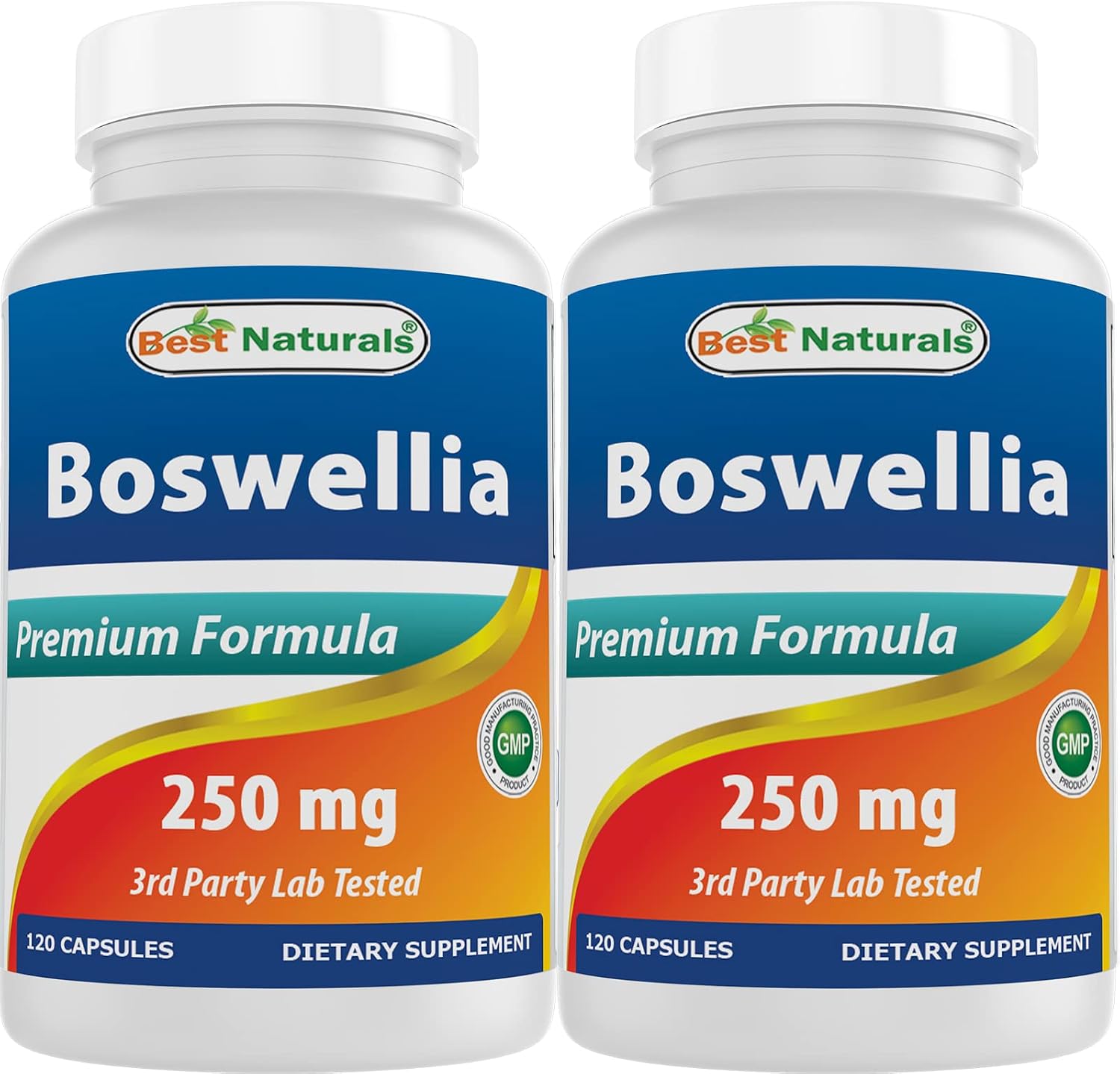 Best Naturals Boswellia Serrata Joint Health 250 mg 120 Capsules - Standardized to 65% Boswellic Acid (120 Count (Pack of 1))