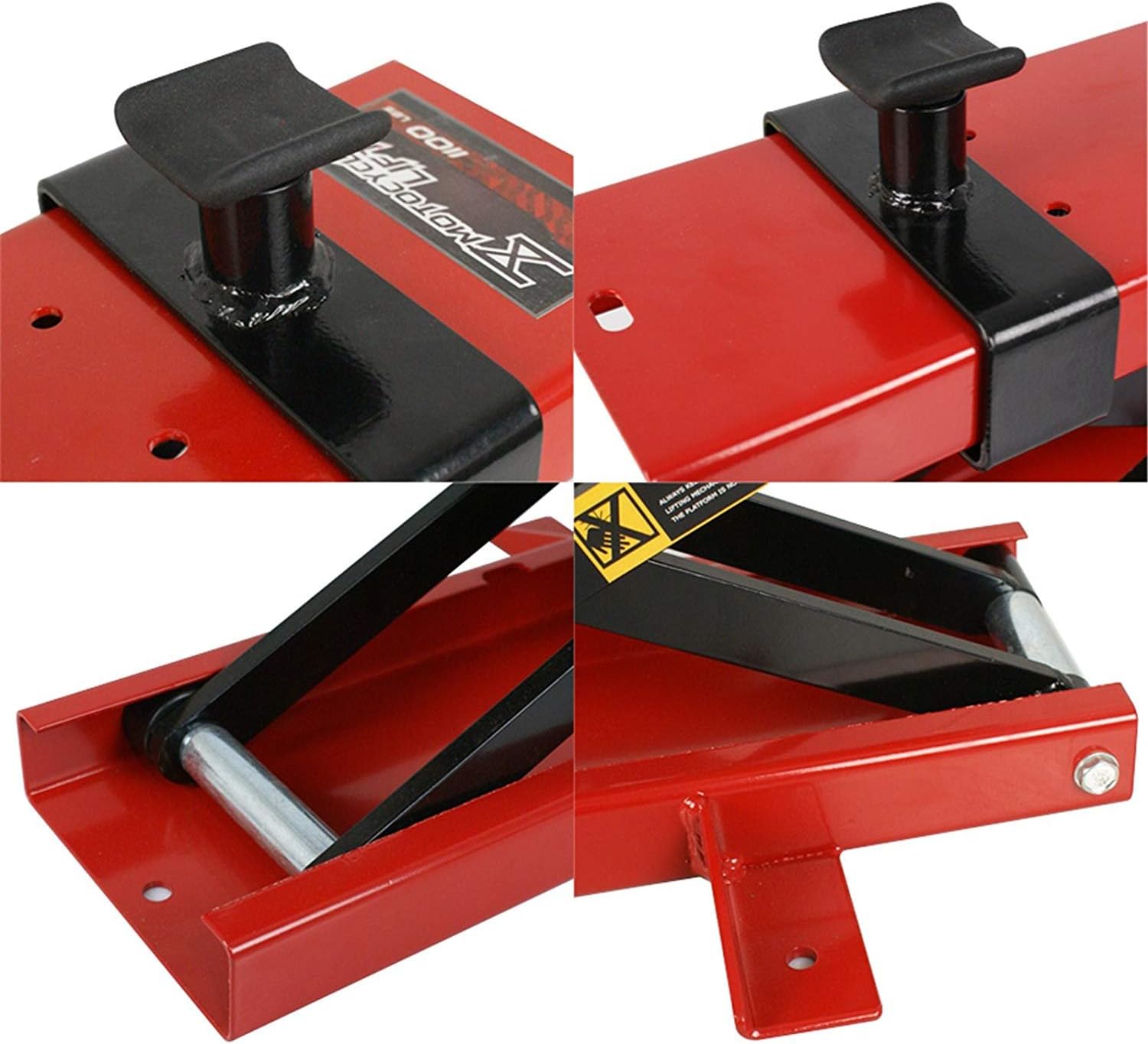 F2C 1100 LB Mini Motorcycle Scissor Center Lift Jack Hoist Stand Bikes ATV Street Bikes Cruisers Touring Motorcycle Dirt Bike Stand