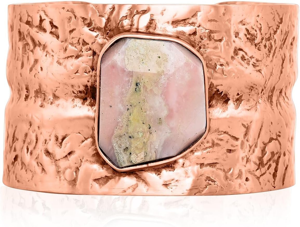 SHOP LC DELIVERING JOY Handmade Gemstone Cuff Bracelet